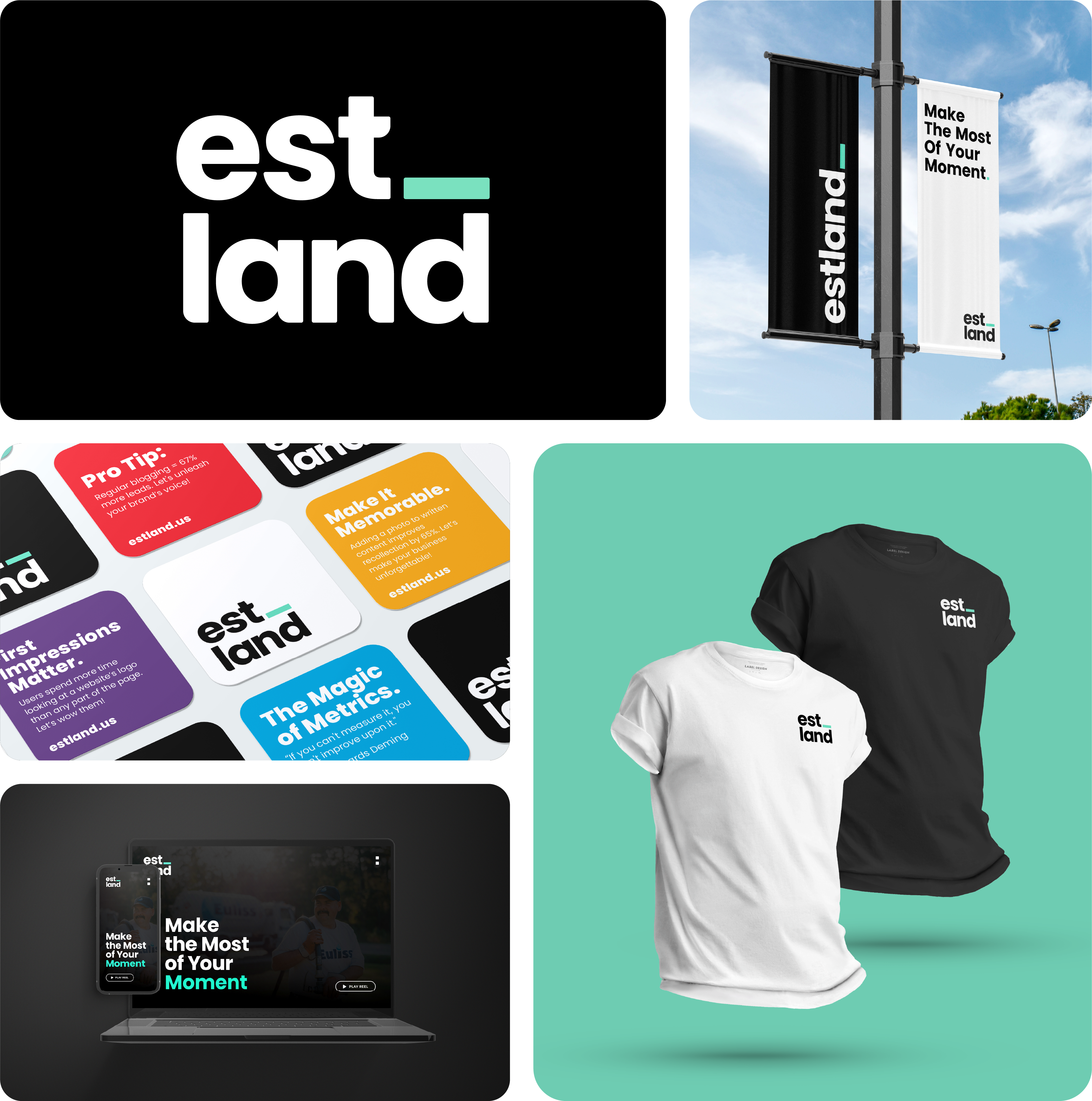 Estland Rebrand Mockups